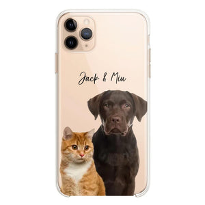 Personalized Upload Your Dog Cat Photo Dog Cat Lovers Silicon Phonecase 23MAR-HQ10