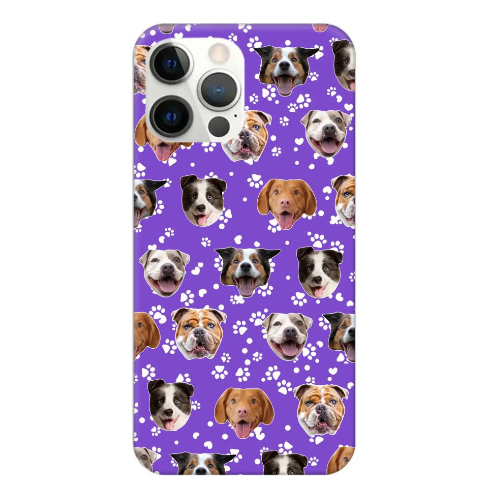 Personalized Upload Your Dog Photo Head Dog Lovers Phonecase Printed QTHQ1303