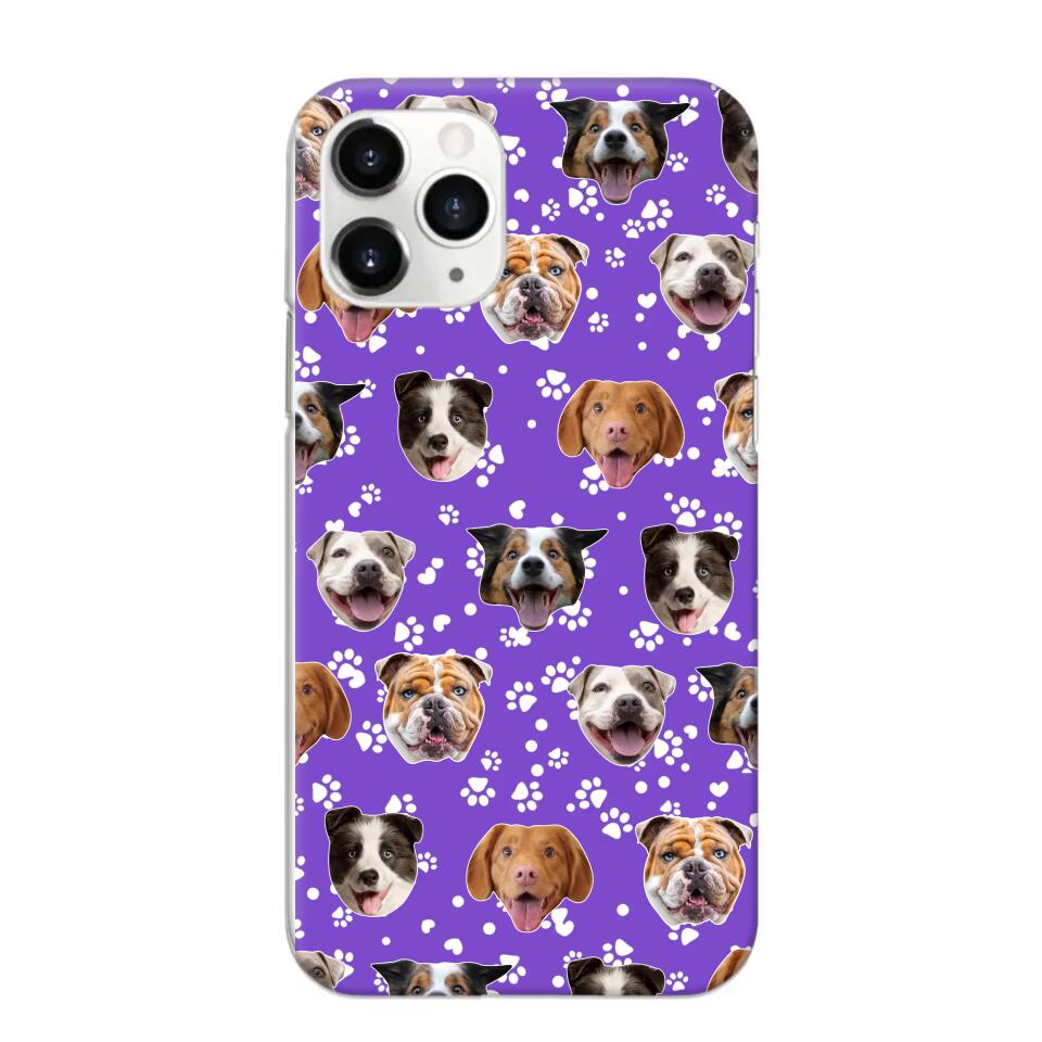 Personalized Upload Your Dog Photo Head Dog Lovers Phonecase Printed QTHQ1303