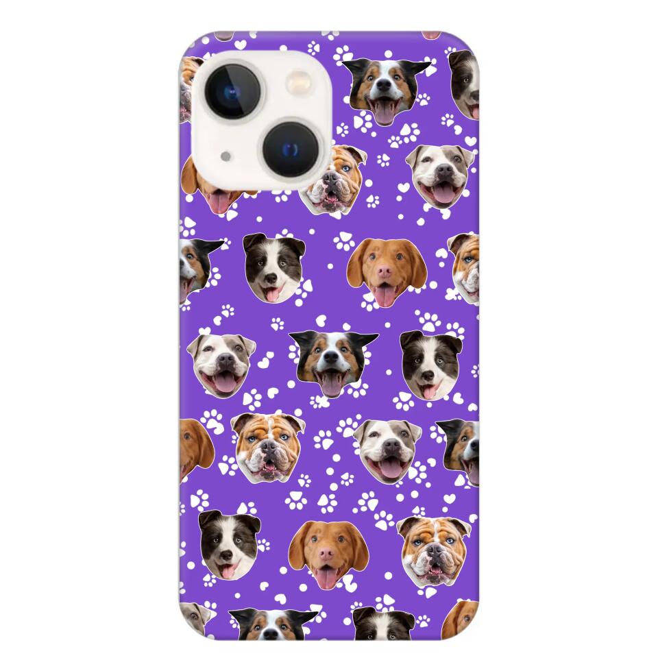 Personalized Upload Your Dog Photo Head Dog Lovers Phonecase Printed QTHQ1303