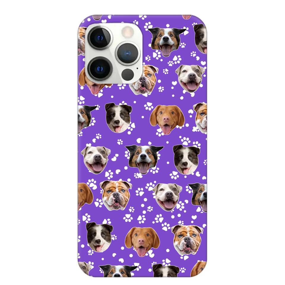 Personalized Upload Your Dog Photo Head Dog Lovers Phonecase Printed QTHQ1303