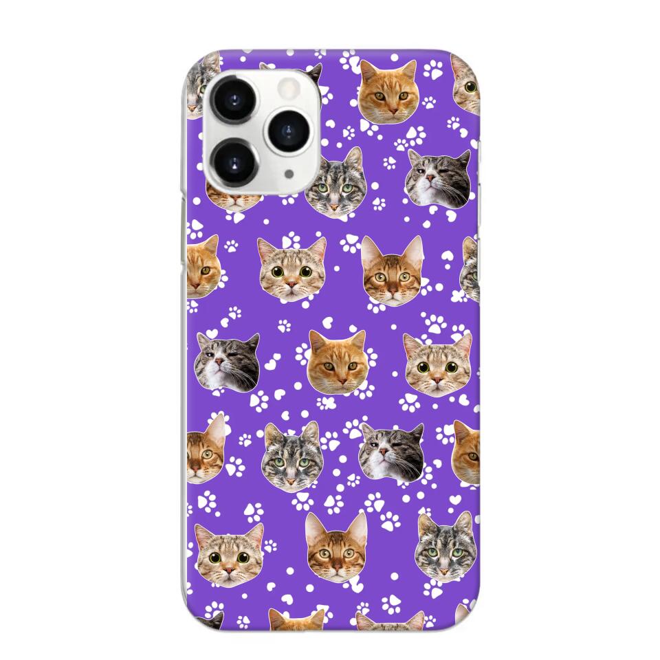 Personalized Upload Your Cat Photo Head Cat Lovers Phonecase Printed QTHQ1303