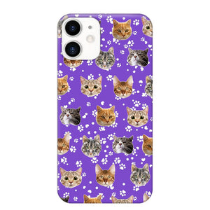 Personalized Upload Your Cat Photo Head Cat Lovers Phonecase Printed QTHQ1303