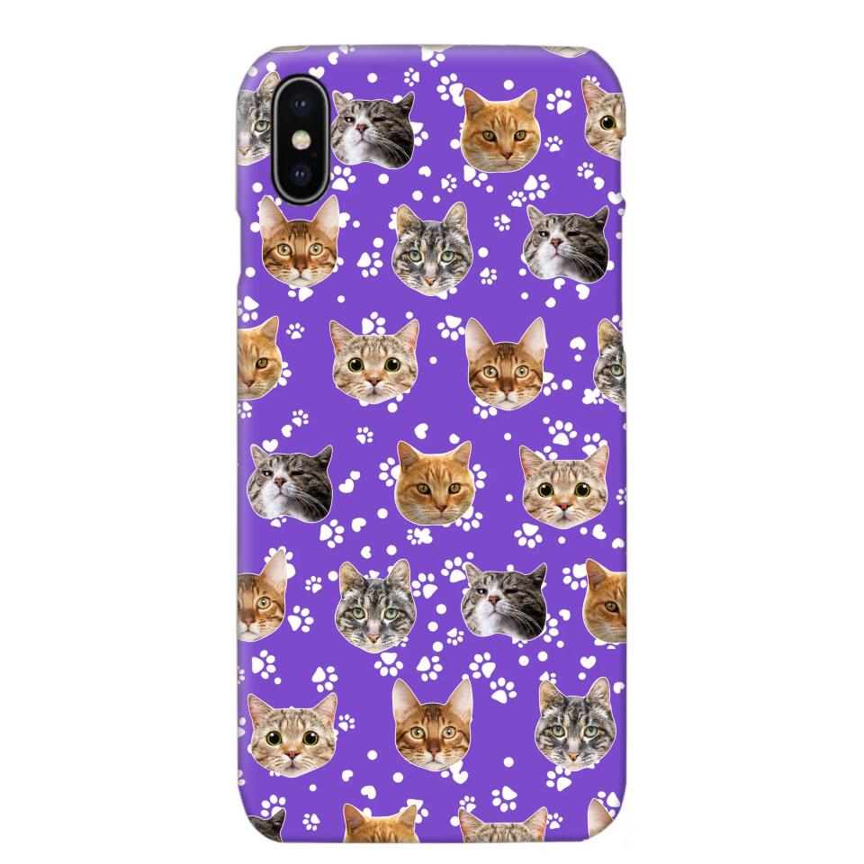 Personalized Upload Your Cat Photo Head Cat Lovers Phonecase Printed QTHQ1303