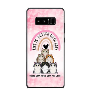 Personalized Life Is Better With Cats Cat Lovers Phonecase Printed PNHQ1403