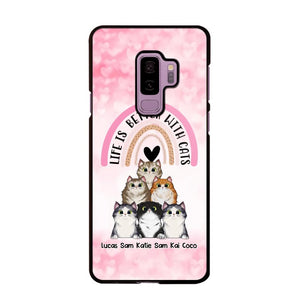 Personalized Life Is Better With Cats Cat Lovers Phonecase Printed PNHQ1403