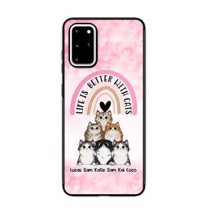 Personalized Life Is Better With Cats Cat Lovers Phonecase Printed PNHQ1403