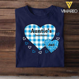 Personalized Auntie Mom Grandma Caro Sweethearts & Kid's Name Tshirt Printed 23MAR-HQ13