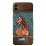 Personalized Upload Your Horse Photo Leather Phonecase Printed 23MAR-HQ16