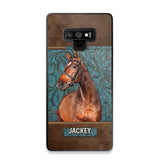 Personalized Upload Your Horse Photo Leather Phonecase Printed 23MAR-HQ16