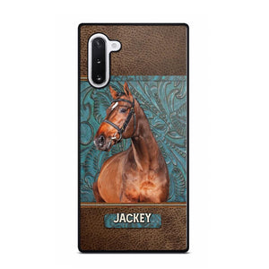 Personalized Upload Your Horse Photo Leather Phonecase Printed 23MAR-HQ16