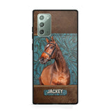 Personalized Upload Your Horse Photo Leather Phonecase Printed 23MAR-HQ16