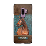 Personalized Upload Your Horse Photo Leather Phonecase Printed 23MAR-HQ16