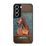 Personalized Upload Your Horse Photo Leather Phonecase Printed 23MAR-HQ16