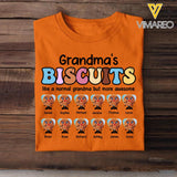 Personalized Grandma Mom Aunt Nana 's Biscuits Like A Normal Grandma But More Awesome Kid Name Tshirt Printed QTHQ1703