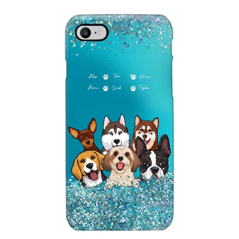 Personalized Dogs & Name Dog Lovers Gift Phonecase Printed 23MAR-DT17