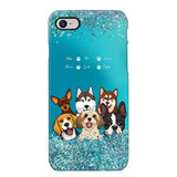 Personalized Dogs & Name Dog Lovers Gift Phonecase Printed 23MAR-DT17