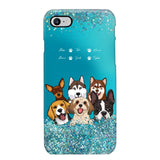 Personalized Dogs & Name Dog Lovers Gift Phonecase Printed 23MAR-DT17