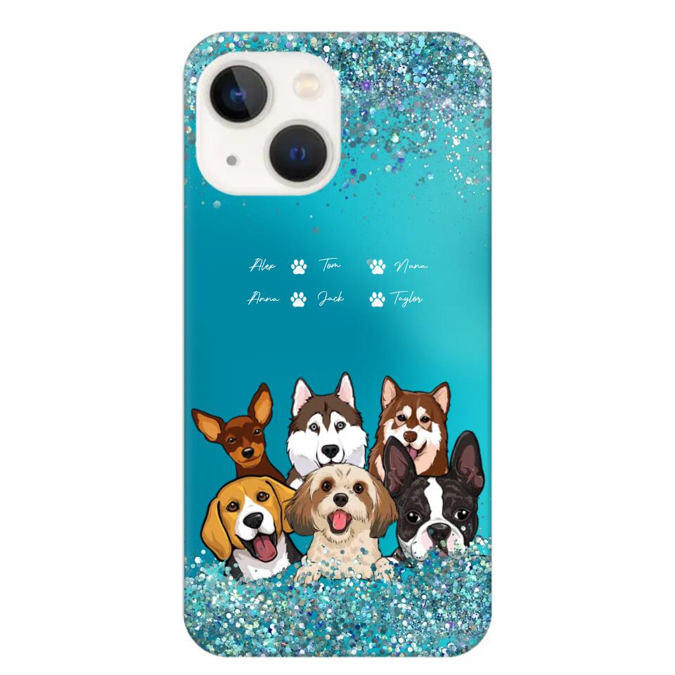 Personalized Dogs & Name Dog Lovers Gift Phonecase Printed 23MAR-DT17