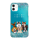 Personalized Dogs & Name Dog Lovers Gift Phonecase Printed 23MAR-DT17