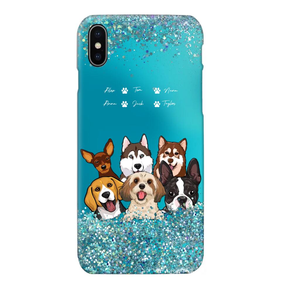 Personalized Dogs & Name Dog Lovers Gift Phonecase Printed 23MAR-DT17