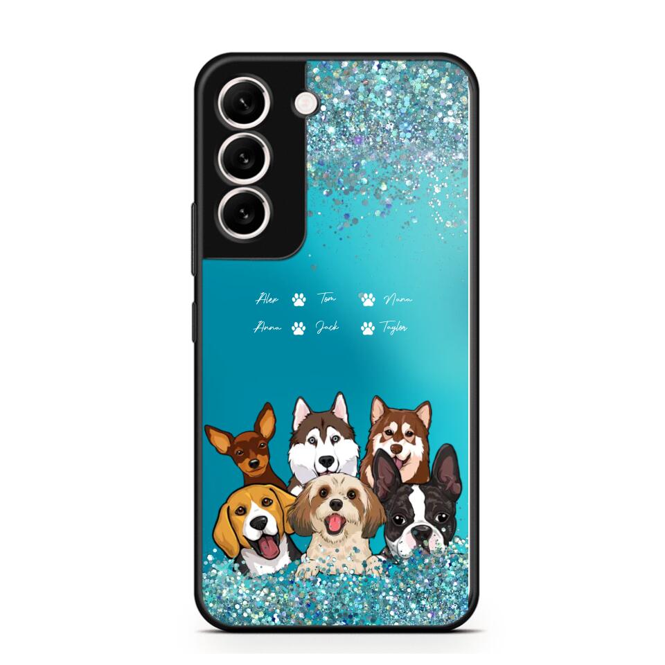 Personalized Dogs & Name Dog Lovers Gift Phonecase Printed 23MAR-DT17