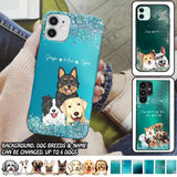 Personalized Dogs & Name Dog Lovers Gift Phonecase Printed 23MAR-DT17