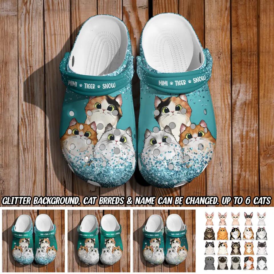 Personalized Cat Lovers Clog Slipper Shoes Printed 23MAR-DT18