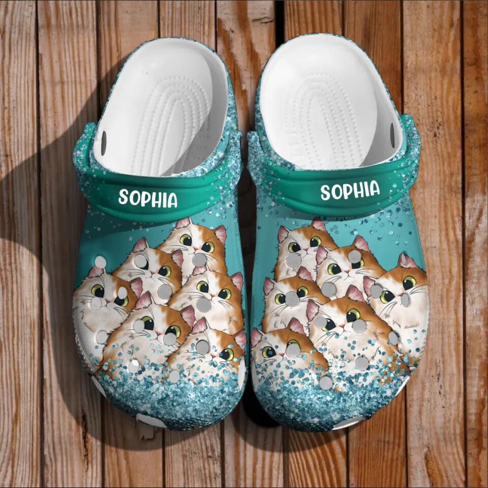 Personalized Cat Lovers Clog Slipper Shoes Printed 23MAR-DT18