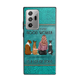 Personalized Behind Every Good Woman Is A Lot Of Dogs & Name Dog Lovers Gift Phonecase Printed 23MAR-DT18