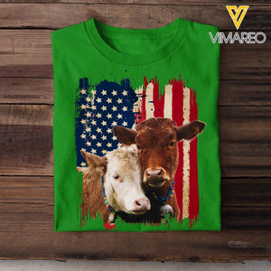 Personalized Upload Your Cattle Photo Tshirt Printed 23MAR-DT18