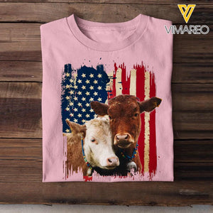 Personalized Upload Your Cattle Photo Tshirt Printed 23MAR-DT18