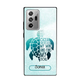 Personalized And Into The Ocean I Go To Lose My Mind And Find My Soul Turtle Phonecase Printed QTDT2003