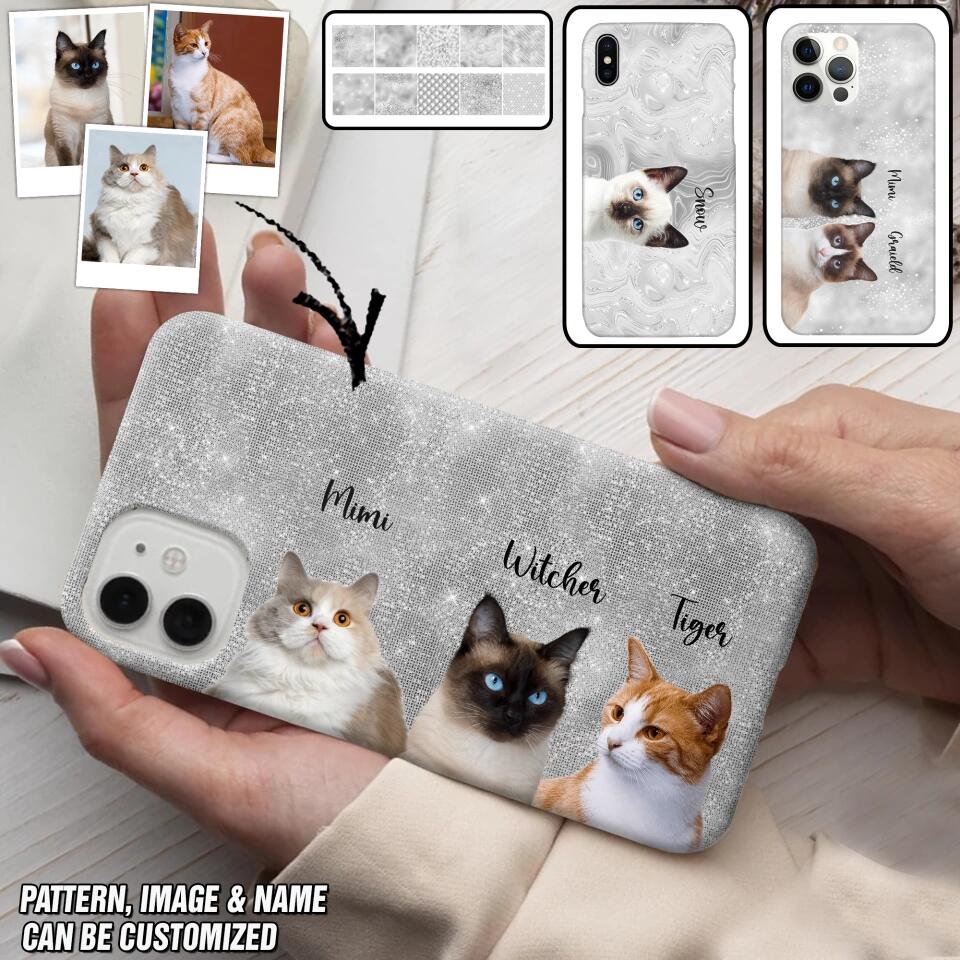 Personalized Upload Your Cat Photo & Cat Name Phonecase Printed 23MAR-DT20