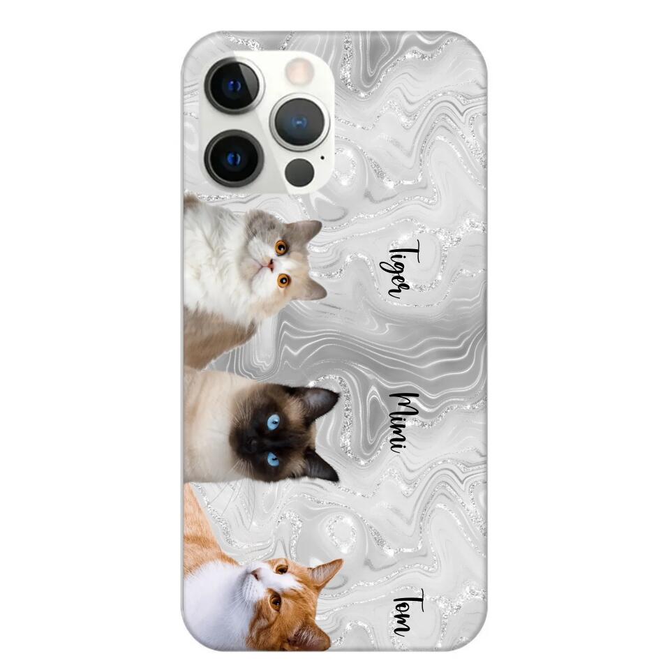 Personalized Upload Your Cat Photo & Cat Name Phonecase Printed 23MAR-DT20