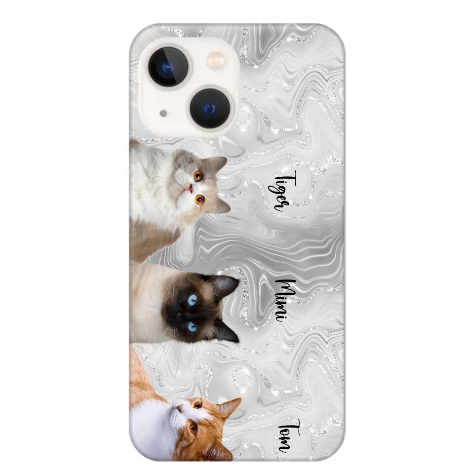 Personalized Upload Your Cat Photo & Cat Name Phonecase Printed 23MAR-DT20