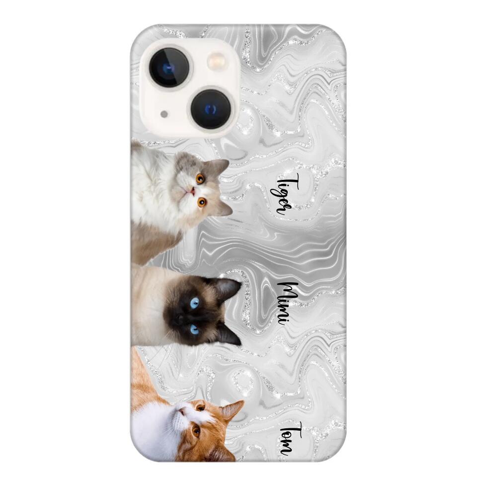 Personalized Upload Your Cat Photo & Cat Name Phonecase Printed 23MAR-DT20