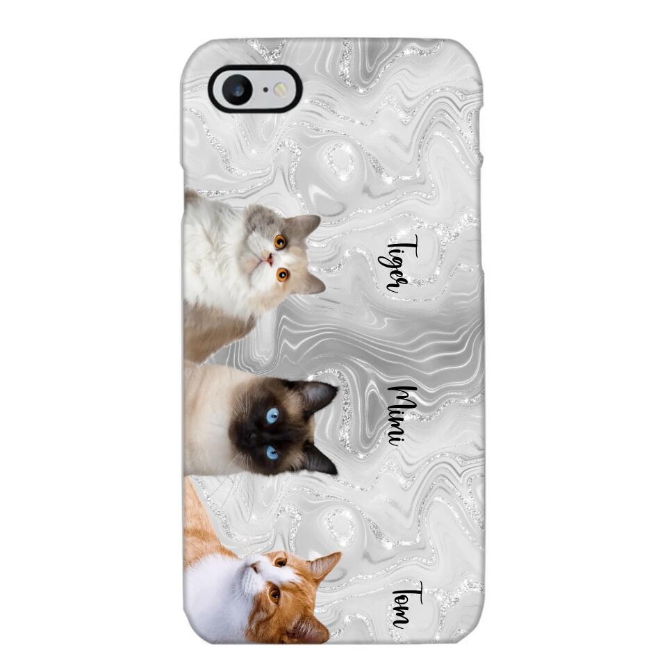 Personalized Upload Your Cat Photo & Cat Name Phonecase Printed 23MAR-DT20