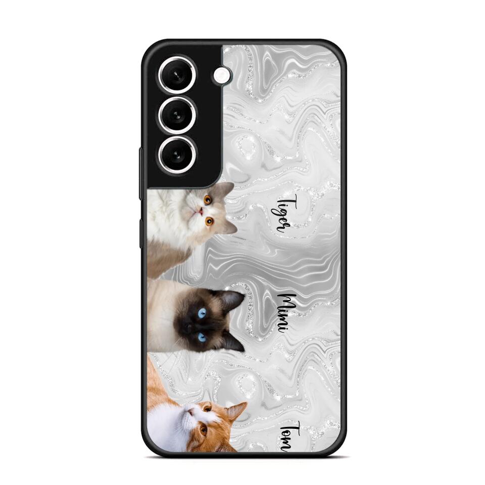 Personalized Upload Your Cat Photo & Cat Name Phonecase Printed 23MAR-DT20