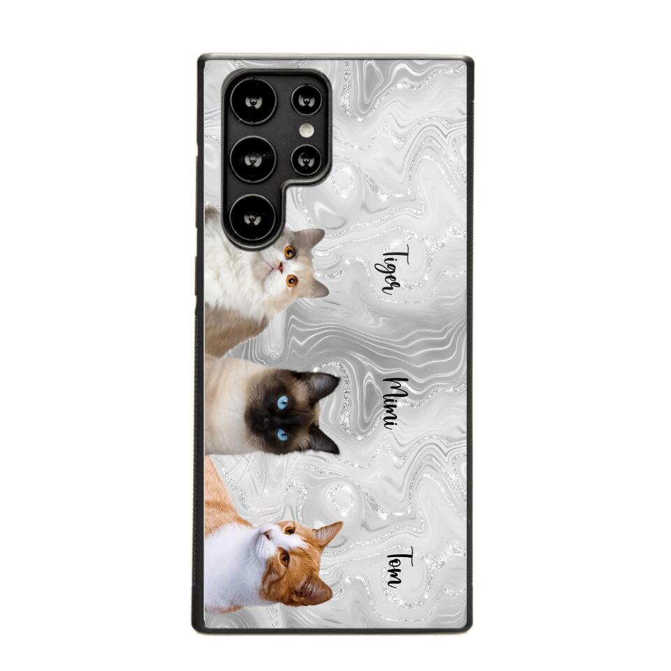 Personalized Upload Your Cat Photo & Cat Name Phonecase Printed 23MAR-DT20