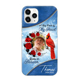 Personalized Upload Photo Memorial A Big Piece Of My Heart Lives in Heaven Phonecase Printed QTDT2103