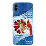 Personalized Upload Photo Memorial A Big Piece Of My Heart Lives in Heaven Phonecase Printed QTDT2103