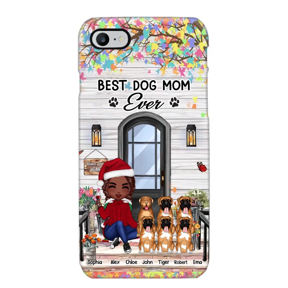 Personalized Best Dog Mom Ever Phonecase Printed PNHQ2203