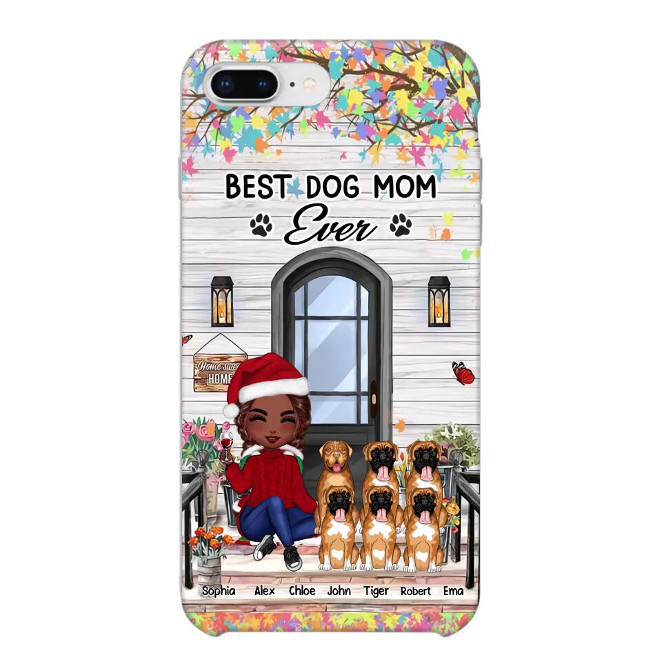 Personalized Best Dog Mom Ever Phonecase Printed PNHQ2203