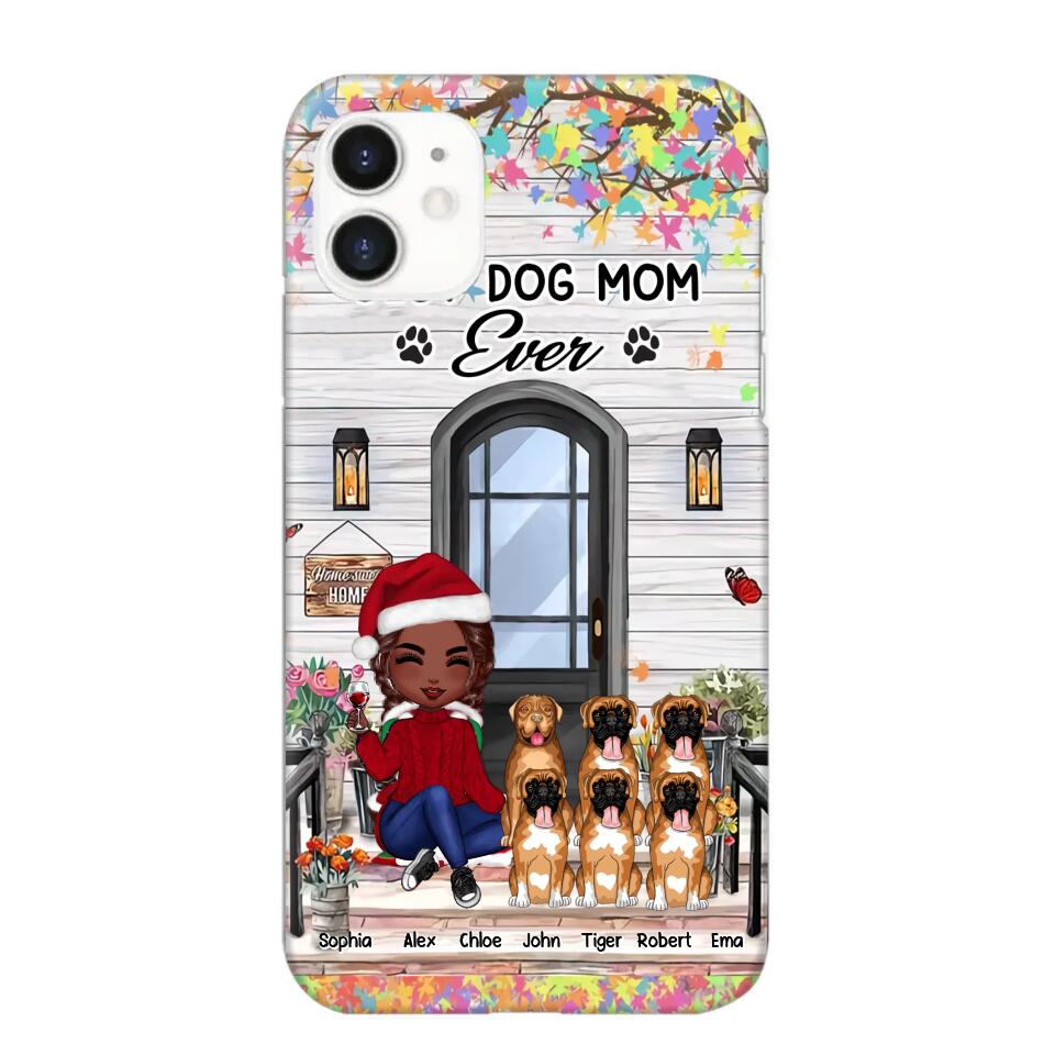 Personalized Best Dog Mom Ever Phonecase Printed PNHQ2203