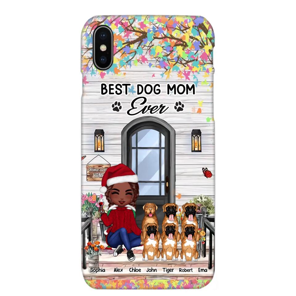 Personalized Best Dog Mom Ever Phonecase Printed PNHQ2203