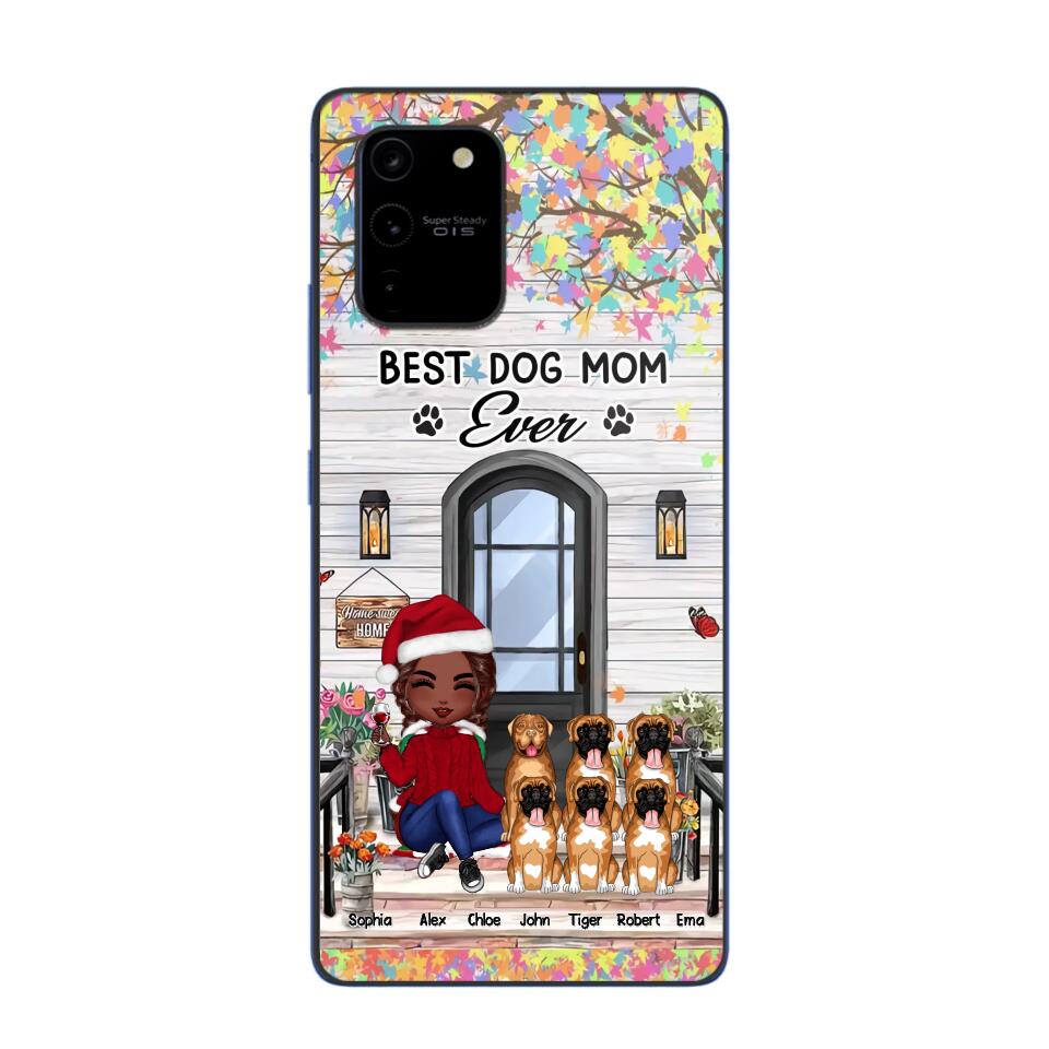 Personalized Best Dog Mom Ever Phonecase Printed PNHQ2203