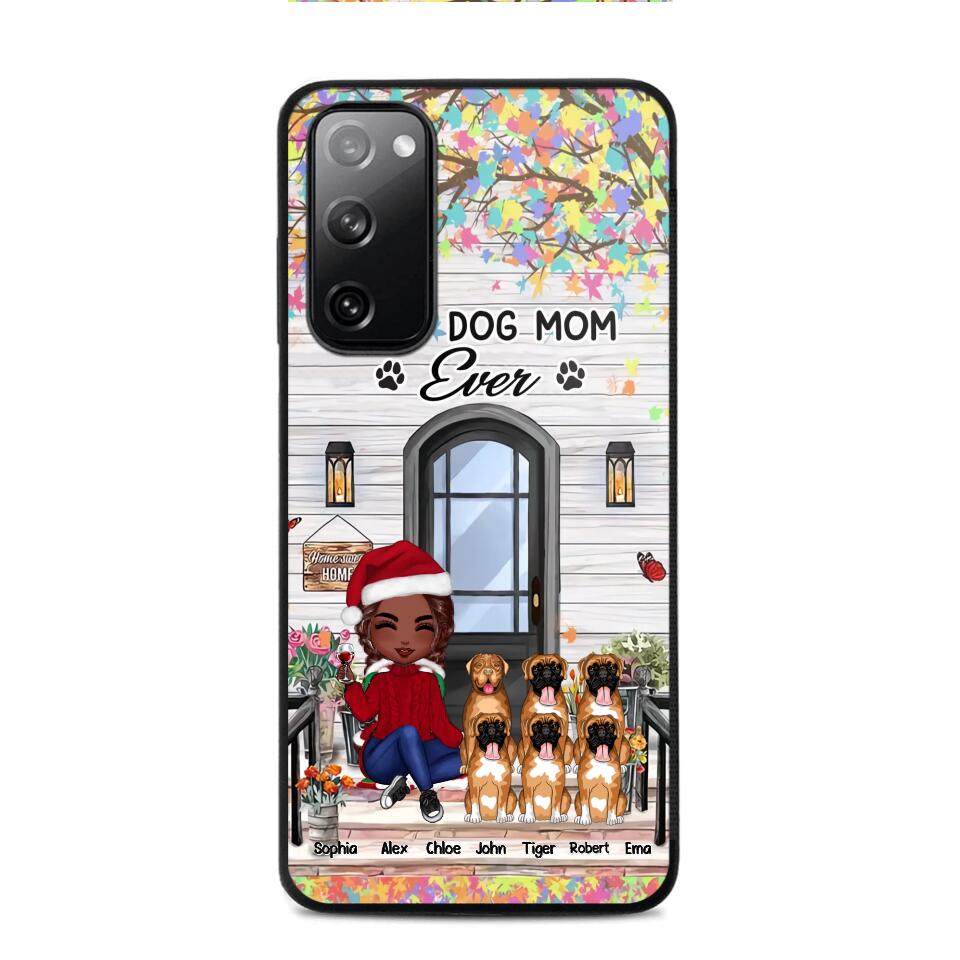 Personalized Best Dog Mom Ever Phonecase Printed PNHQ2203