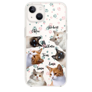 Personalized Upload Your Cat Photo Cat Lovers Silicon Phonecase 23MAR-DT22