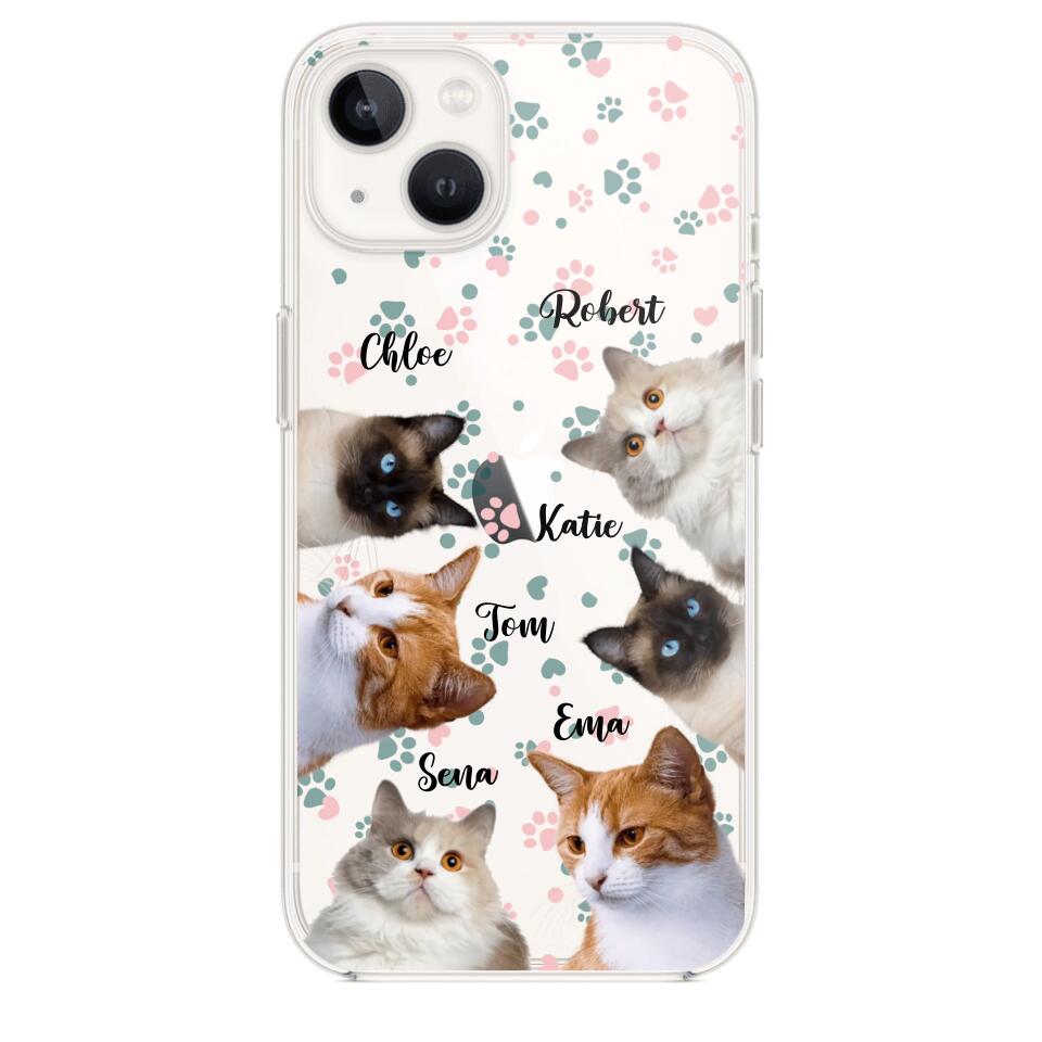 Personalized Upload Your Cat Photo Cat Lovers Silicon Phonecase 23MAR-DT22